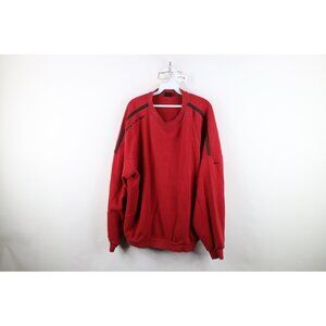 Vtg Nike Mens L Distressed Spell Out Travis Scott Mini Swoosh Sweatshirt Red